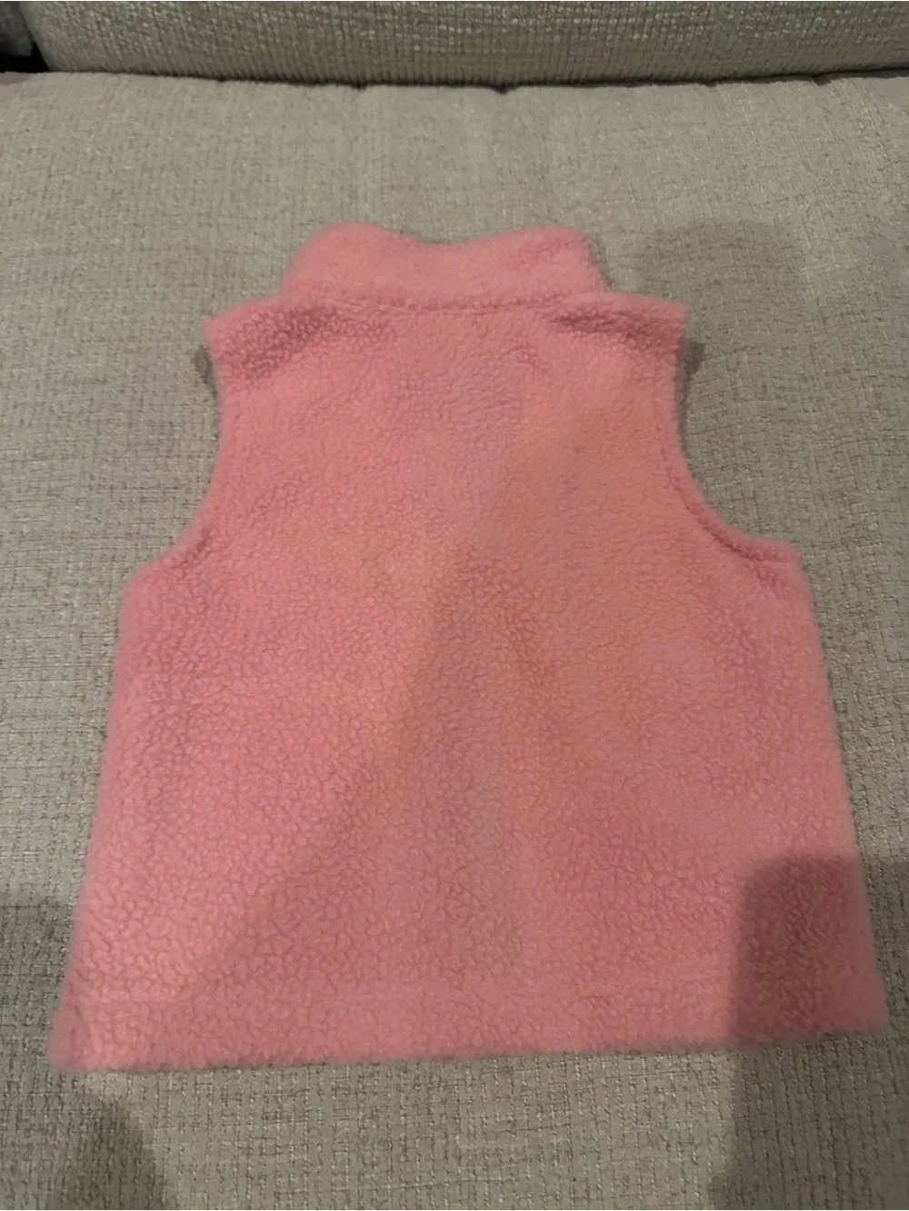 PUMA Kids Pink Fleece Vest with Navy Pockets Size 2T